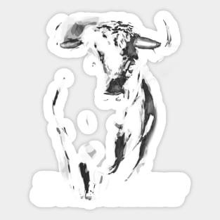 Bull Shirt Sticker